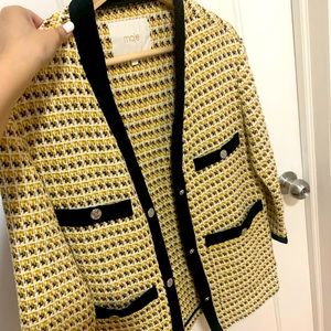 Maje yellow classic jacket